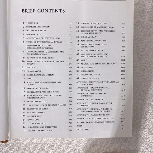 Vintage Physics For Scientists And  Engineers Hard Cover Text Book - Picture 8 of 8